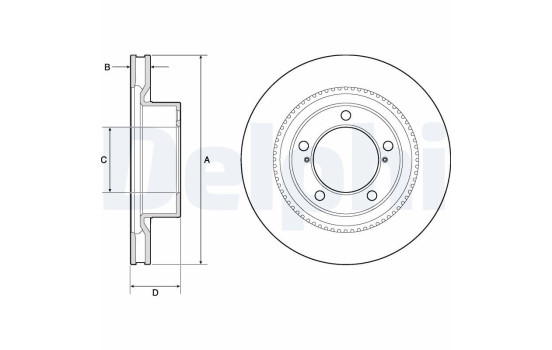Brake Disc BG9131 Delphi