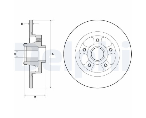 Brake Disc BG9132RS Delphi