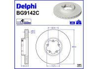 Brake Disc BG9142C Delphi