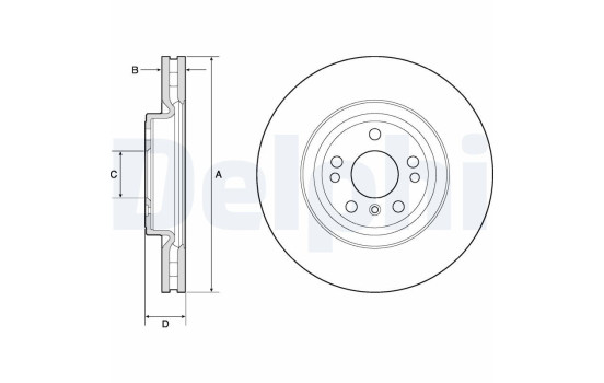 Brake Disc BG9148C Delphi