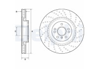 Brake disc BG9149C Delphi