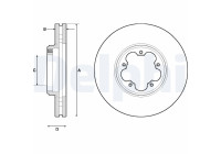 Brake Disc BG9150 Delphi