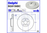 Brake disc BG9156BC Delphi