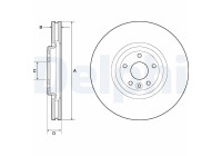 Brake Disc BG9167C Delphi