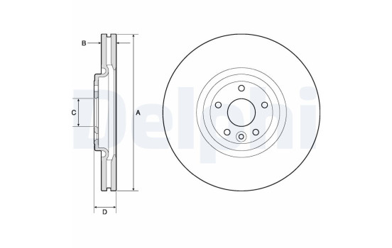 Brake Disc BG9167C Delphi
