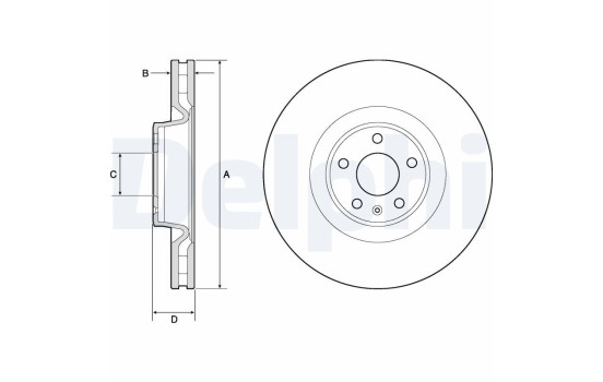 Brake Disc BG9172C Delphi