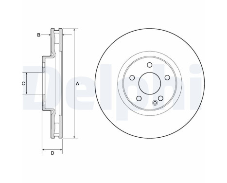 Brake Disc BG9174C Delphi