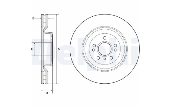 Brake Disc BG9175C Delphi