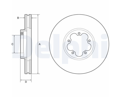 Brake Disc BG9176C Delphi