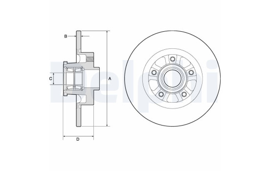 Brake Disc BG9190RSC Delphi