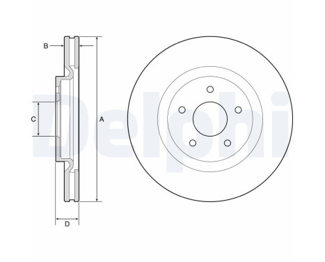 Brake Disc BG9195C Delphi