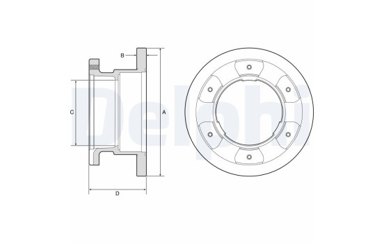 Brake Disc BG9201 Delphi