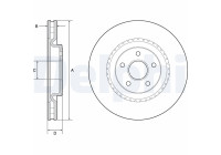 Brake disc BG9213C Delphi