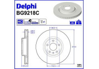 Brake disc BG9218C Delphi