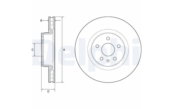 Brake Disc BG9220C Delphi