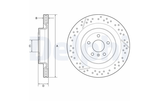 Brake Disc BG9223C Delphi