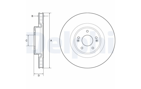 Brake Disc BG9228C Delphi