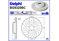 Brake disc BG9320BC Delphi