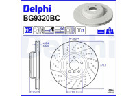 Brake disc BG9320BC Delphi