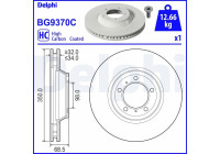 Brake disc BG9370C Delphi
