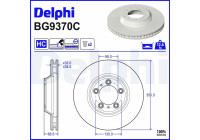 Brake disc BG9370C Delphi