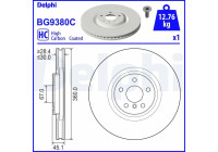 Brake disc BG9380C Delphi