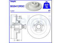 Brake Disc BG9412RSC Delphi