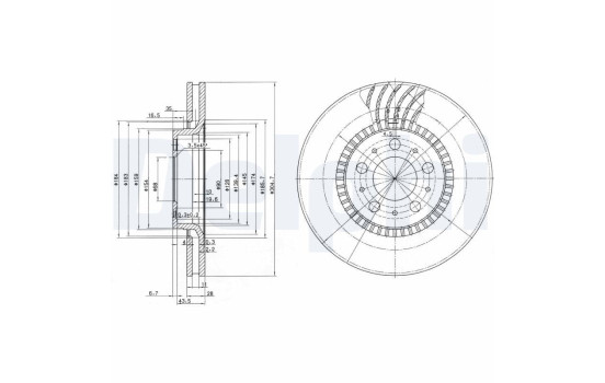 Brake Disc BG9514 Delphi