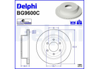 Brake disc BG9600C Delphi