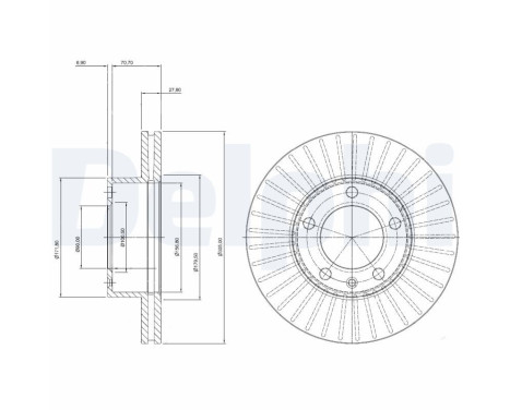 Brake Disc BG9692 Delphi