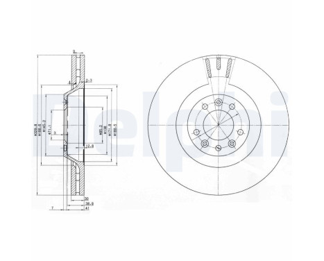 Brake Disc BG9844 Delphi