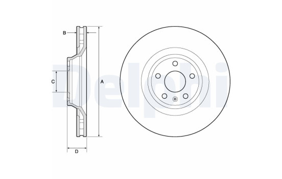Brake Disc BG9955 Delphi