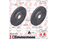 Brake disc BLACK Z 100.1240.53 Zimmermann