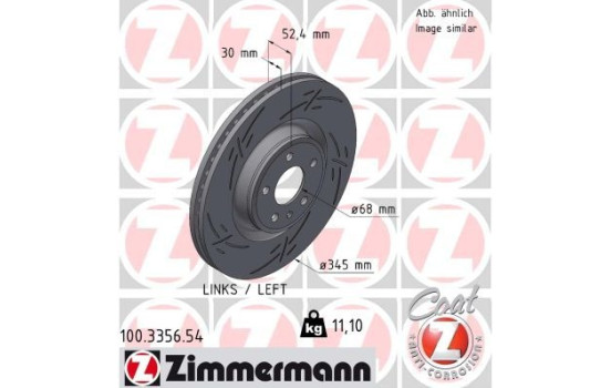 Brake Disc BLACK Z 100.3356.54 Zimmermann, Image 2