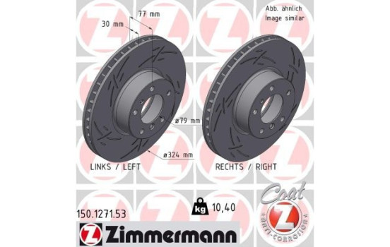 Brake disc BLACK Z 150.1271.53 Zimmermann