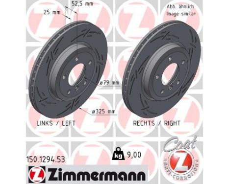 Brake Disc BLACK Z 150.1294.53 Zimmermann, Image 2