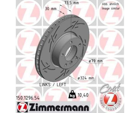 Brake Disc BLACK Z 150.1296.54 Zimmermann