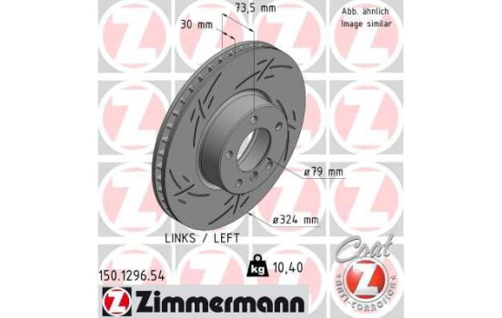 Brake Disc BLACK Z 150.1296.54 Zimmermann