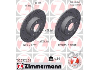 Brake disc BLACK Z 150.2923.53 Zimmermann