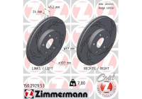 Brake disc BLACK Z 150.2929.53 Zimmermann