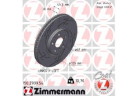 Brake disc BLACK Z 150.2939.54 Zimmermann