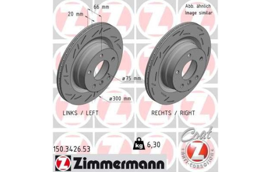 Brake Disc BLACK Z 150.3426.53 Zimmermann, Image 2