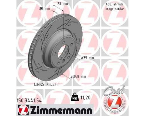 Brake Disc BLACK Z 150.3441.54 Zimmermann, Image 2