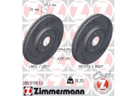 Brake disc BLACK Z 280.3178.53 Zimmermann