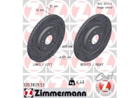 Brake disc BLACK Z 320.3829.53 Zimmermann