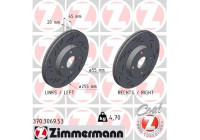 Brake disc BLACK Z 370.3069.53 Zimmermann