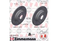 Brake disc BLACK Z 400.3692.53 Zimmermann