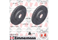 Brake disc BLACK Z 400.5510.53 Zimmermann