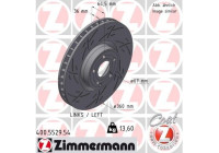 Brake disc BLACK Z 400.5529.54 Zimmermann