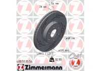 Brake disc BLACK Z 400.5535.54 Zimmermann